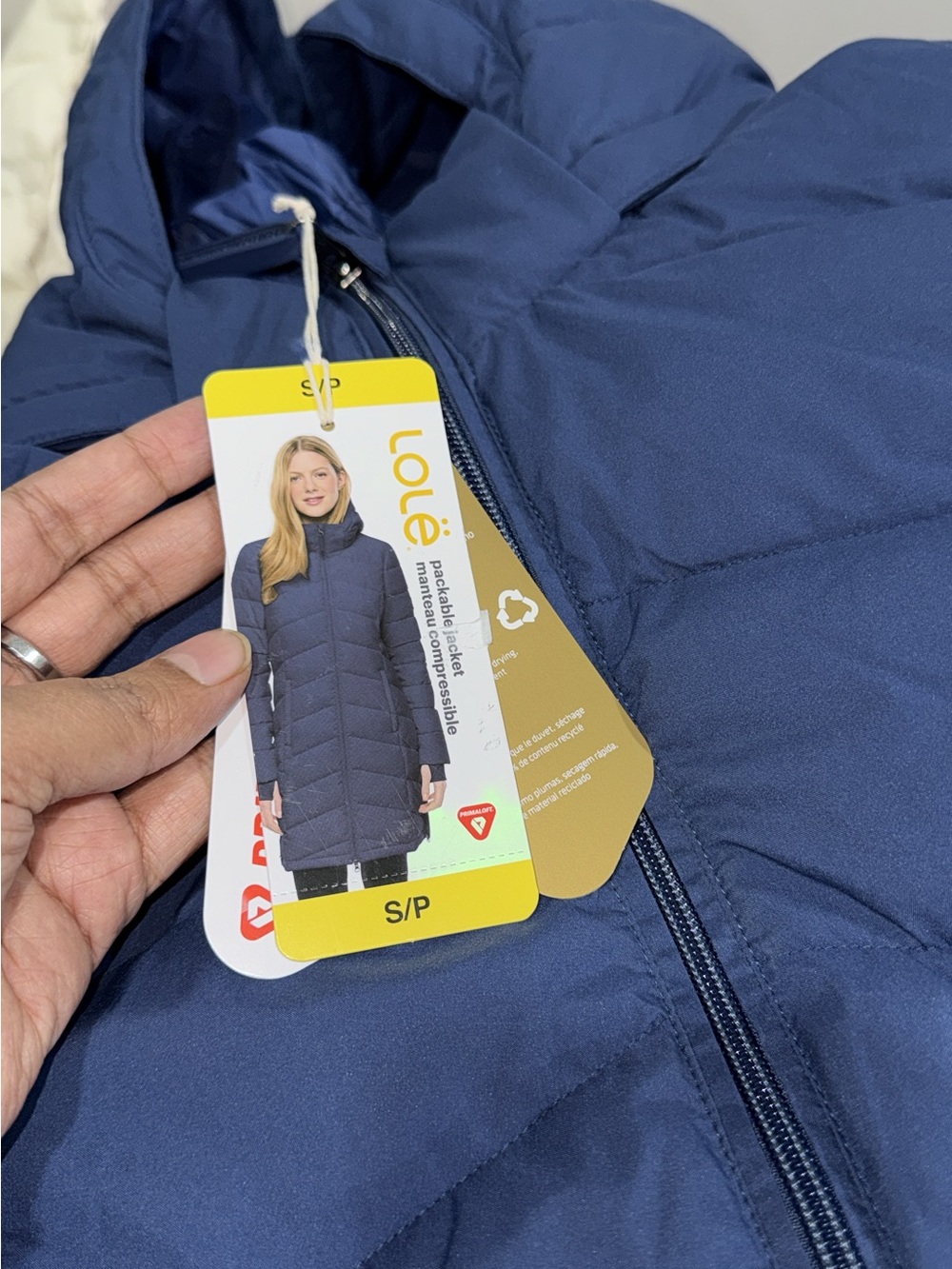 Kids Navy Puffer Jacket - Packable Warm Winter Coat
